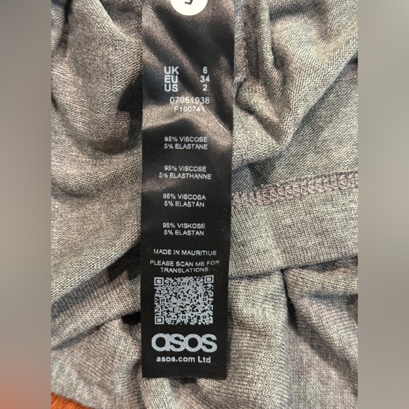 ASOS Grey Short Sleeve Tee Dress NWT - Picture 5 of 7